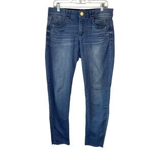 Democracy "Ab" Solution B11058BV2‎ Medium wash. High rise slim straight. Size 12